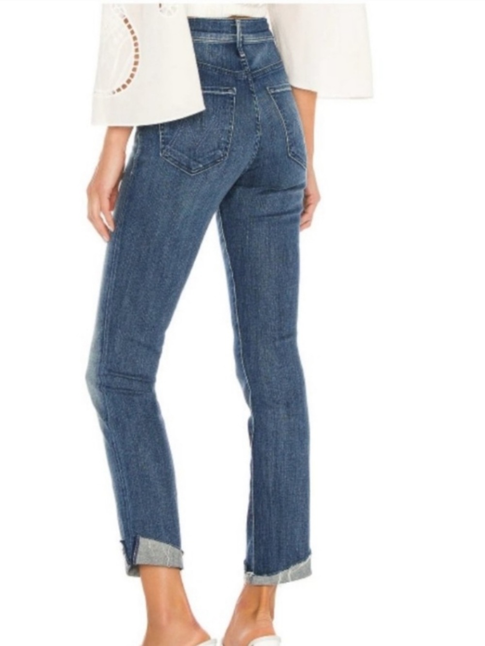 MOTHER High Waisted Rascal Slit Flip - Picture 2 of 13